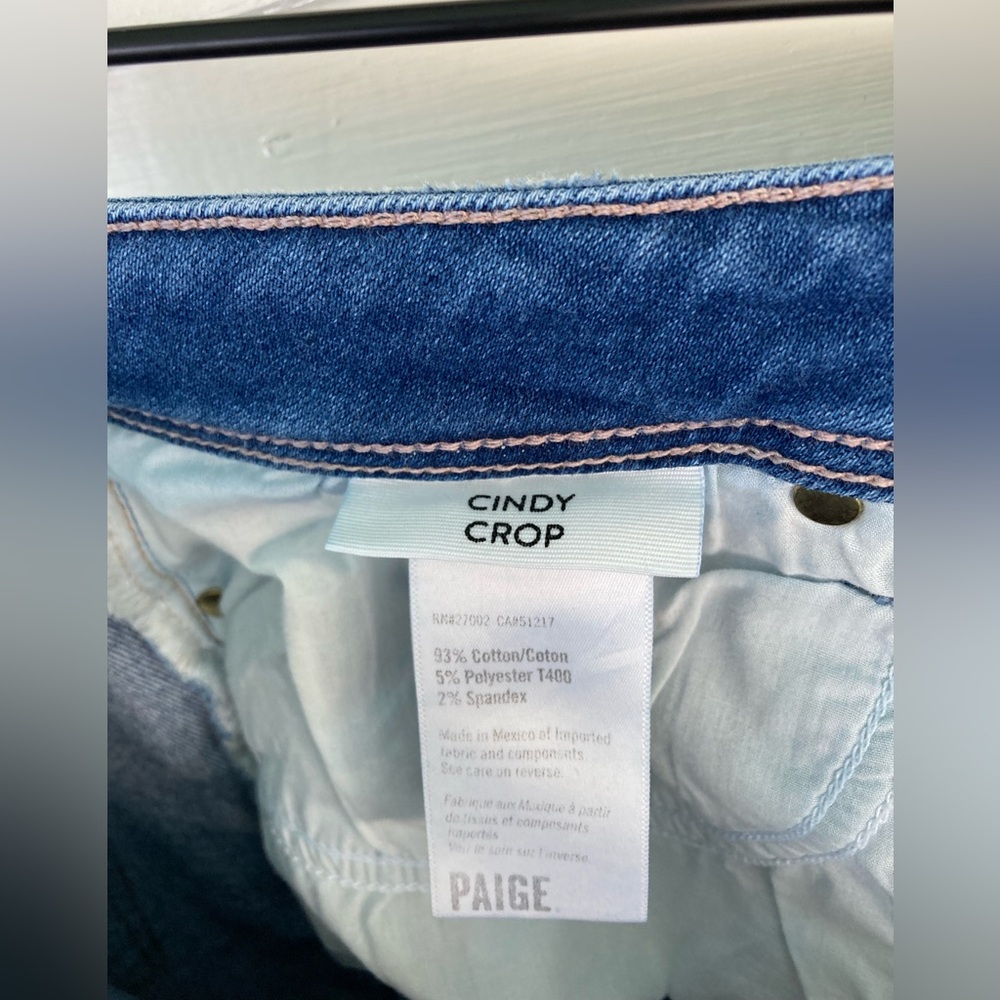 PAIGE | Cindy Ultra High-Rise Slim Ankle Jeans Size 32 - Picture 7 of 9